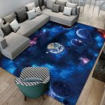 3D-visueller Cartoon-Cosmic-Planet-Wohnzimmerteppich, 40x60cm, 50x80cm – Bild 4
