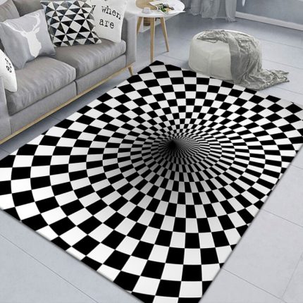 3D-Stereo-Wohnzimmerteppich, rechteckig, visuell, geometrisch, 40x60cm, 50x80cm, 60x90cm, 80x120cm