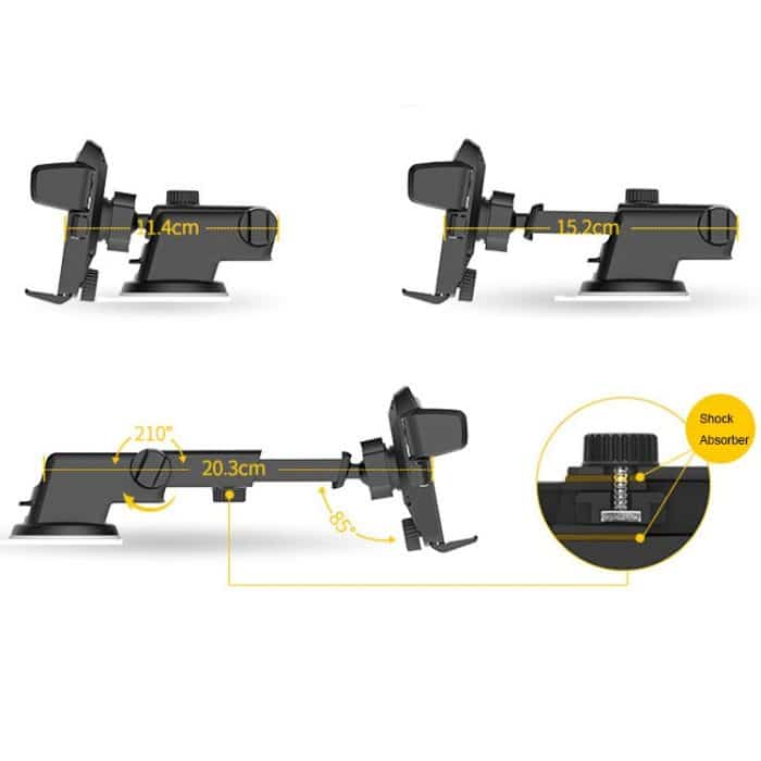 Multifunktionaler Teleskop-Autotelefonhalter, Car Phone Holder – Bild 3