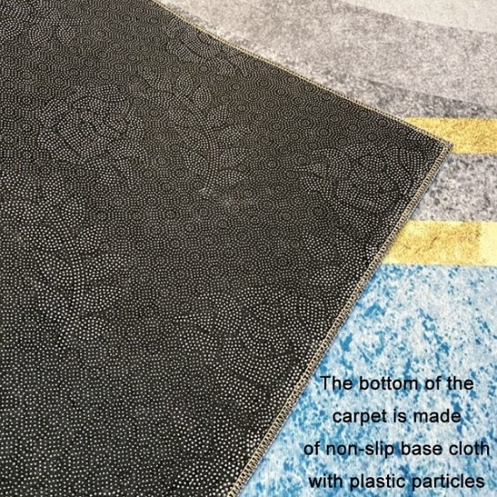 Moderner abstrakter geometrischer Wohnzimmerteppich, Couchtischkissen, 60x90cm – Bild 3