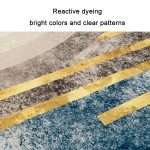 Moderner abstrakter geometrischer Wohnzimmerteppich, Couchtischkissen, 120x160cm – Bild 2