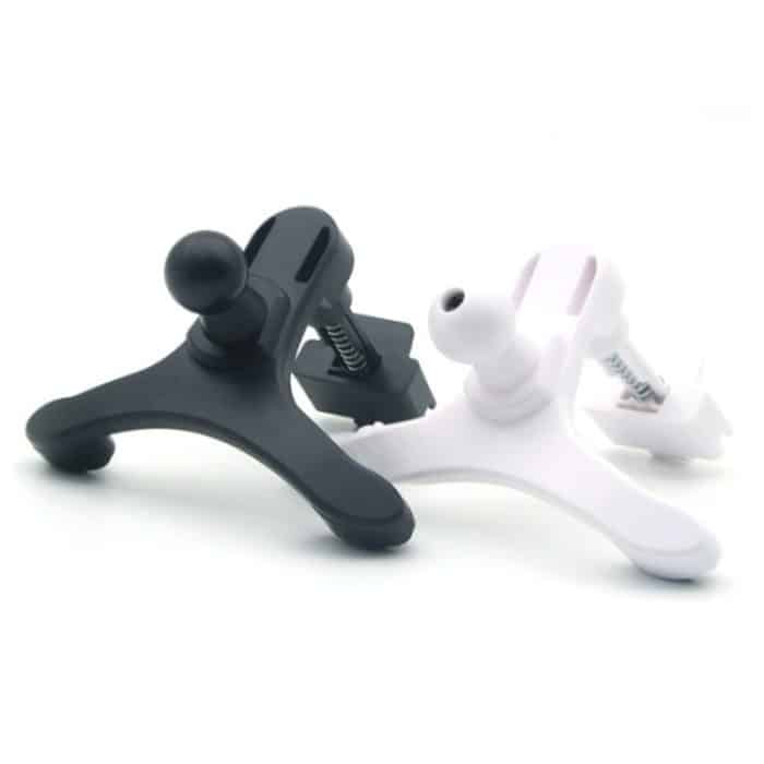 10 Stück R139-004 Auto-Luftauslass-Handyhalter-Clip, Black, White – Bild 2