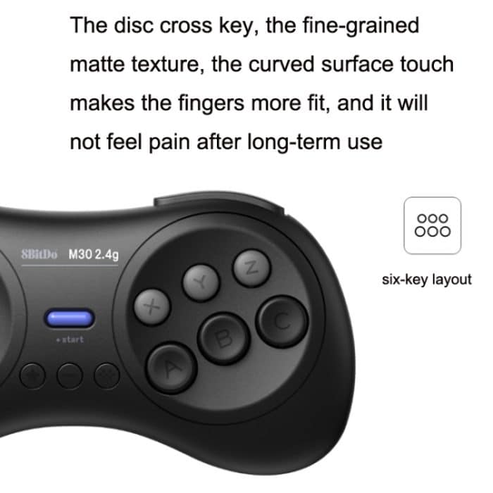 8bitdo M30 MD Mini Version 2.4G Wireless Gamepad für Nintendo Switch – Bild 5