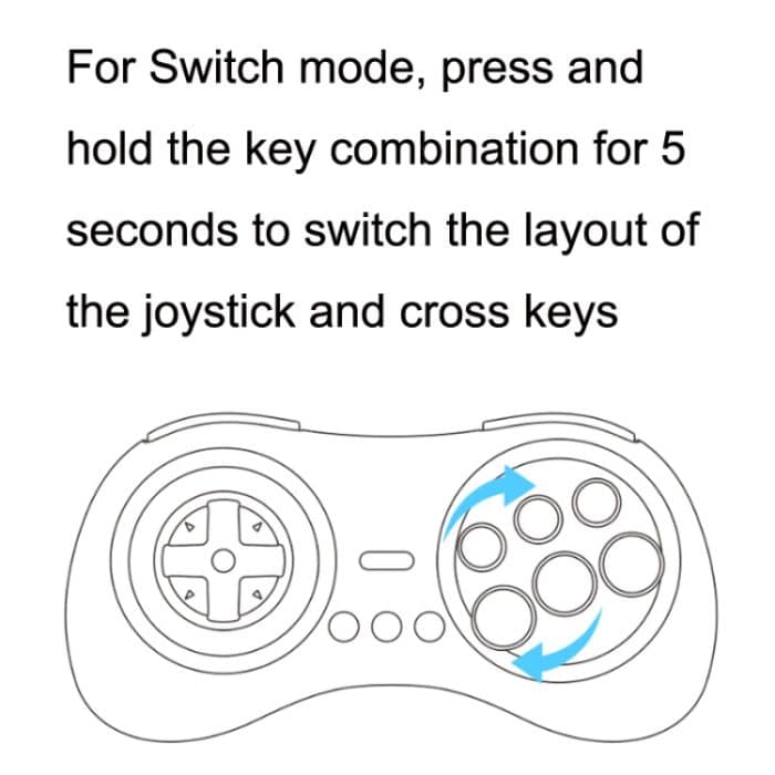 8bitdo M30 MD Mini Version 2.4G Wireless Gamepad für Nintendo Switch – Bild 6