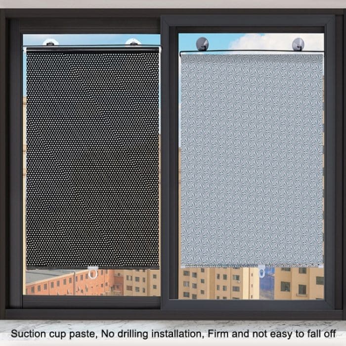 2 Stück Saugnapf-Auto-Schattenvorhang, Fenster, Teleskop-Rollo, 40x60cm Black Mesh, 40x125cm Black Mesh, 45x125cm Silver Lyser, 40x60cm Silver Lyser, 40x125cm Silver Lyser, 50x125cm Silver Laser, 45x125cm Black Mesh, 50x125cm  Black Mesh – Bild 3