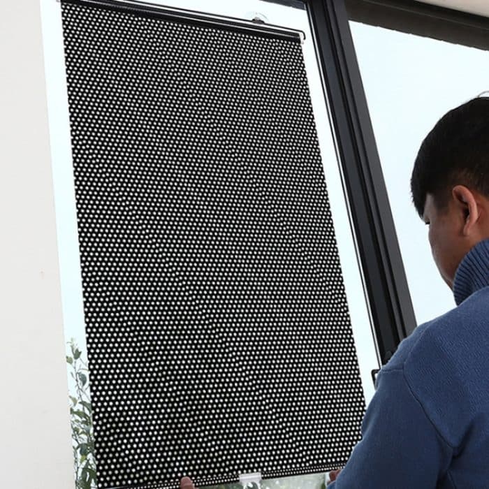 2 Stück Saugnapf-Auto-Schattenvorhang, Fenster, Teleskop-Rollo, 40x60cm Black Mesh, 40x125cm Black Mesh, 45x125cm Silver Lyser, 40x60cm Silver Lyser, 40x125cm Silver Lyser, 50x125cm Silver Laser, 45x125cm Black Mesh, 50x125cm  Black Mesh – Bild 5