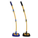 Einziehbarer, gebogener Stab-Autowaschmopp aus weichem Fell, Curved Rod Yellow Black, Curved Rod Yellow Blue – Bild 2