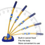 Einziehbarer, gebogener Stab-Autowaschmopp aus weichem Fell, Curved Rod Yellow Black, Curved Rod Yellow Blue – Bild 4