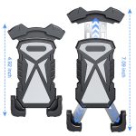 L101+M011 Outdoor-Radfahren-Telefonhalter mit mechanischer Verriegelung, Gray, Black, Blue, Yellow, Red, Green, DIY Color – Bild 3