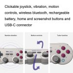 8Bitdo SN30ProG Vibration Burst Somatosensorisches drahtloses Bluetooth-Gamepad für Switch, SN30ProG – Bild 3
