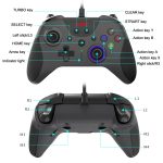 Ajazz AG110 Kabelgebundenes Gamepad mit Vibrationserkennung für Xbox, Kabellänge: 2 m, AG110(Black), AG110(White Blue) – Bild 3