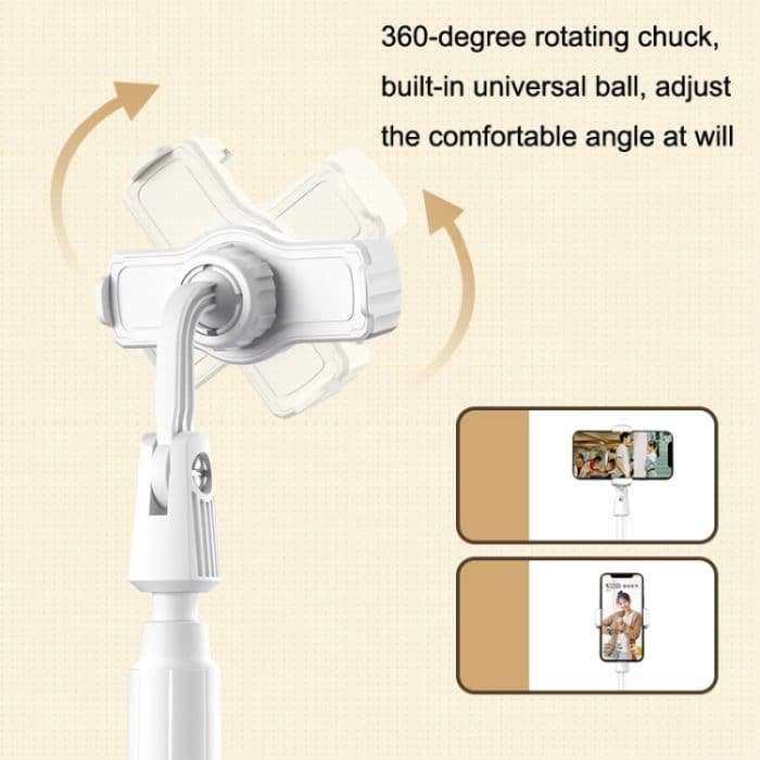 Desktop-Live-Mobiltelefon-Teleskop-Klapphalterung, Classic Black, Ivory White, Dark Green, Cherry Blossom Pink – Bild 4