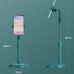 2 Stück Handy-Live-Halterung, Computer-Desktop, Online-Klasse, Teleskop-Overhead-Rahmen, Mysterious Black, Cherry Blossom Pink, Snow White, Dark Green – Bild 4