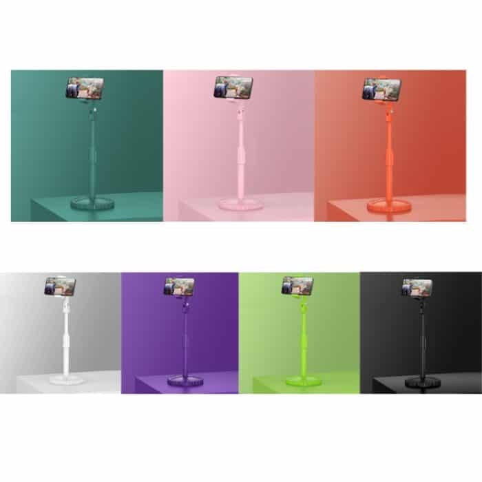 2 Stück multifunktionale Live-Teleskop-Handy-Desktop-Halterung, Classic Black, Ivory White, Dark Night Green, Active Orange, Noble Purple, Mint Green, Cherry Blossom Pink – Bild 2