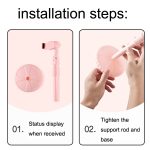 2 Stück multifunktionale Live-Teleskop-Handy-Desktop-Halterung, Classic Black, Ivory White, Dark Night Green, Active Orange, Noble Purple, Mint Green, Cherry Blossom Pink – Bild 7