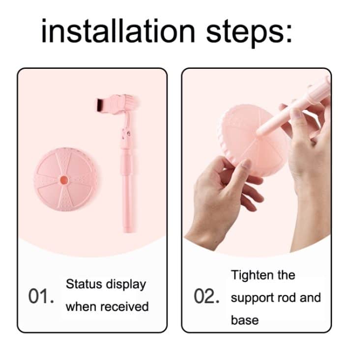 2 Stück multifunktionale Live-Teleskop-Handy-Desktop-Halterung, Classic Black, Ivory White, Dark Night Green, Active Orange, Noble Purple, Mint Green, Cherry Blossom Pink – Bild 7