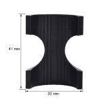 3 Stück FMFXTR Reduzierhülse für Fahrradlenker, Durchmesser 25,4 mm bis 31,8 mm, Reducing Sleeve Black – Bild 3