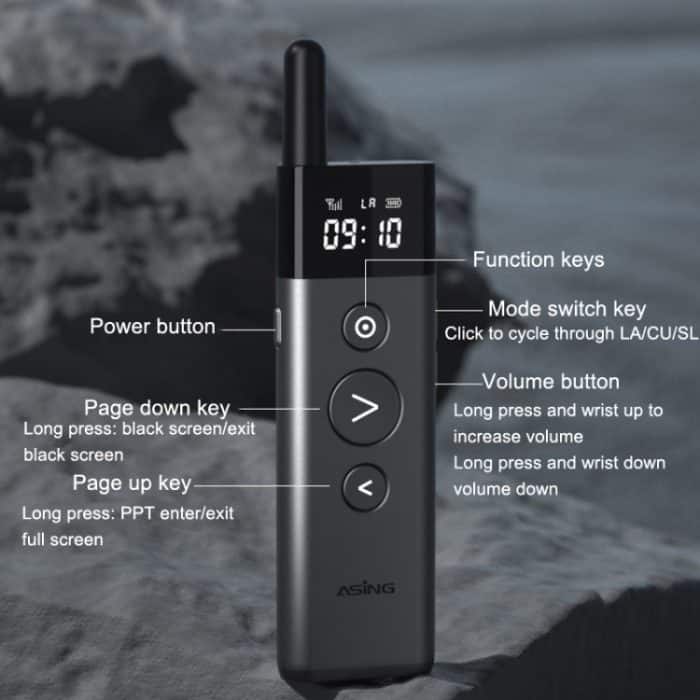 ASiNG A10 grünes Licht PPT-Umblätterstift Präsentationsstift mit Fernbedienung, Kapazität:, A10 128M (Gray), A10 32G (Gray) – Bild 3