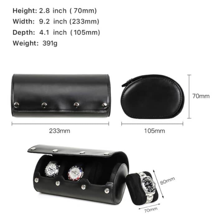 KONTAKTE FAMILIE Praktische Aufbewahrungsbox für Uhren aus Leder für den Außenbereich, CF1135 – Bild 3