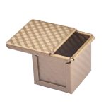 Quadratische Toastbox, Antihaft-Wasserwürfel-Toastform, Stil:, 8832 8x7.5x6.5cm Ripple Gold, 8759 11.8x11x10.3cm No Ripple Gold, 8772 8x7.5x6.5cm No Ripple Gold, 8765 11.8x11x10.3cm Ripple Gold – Bild 6