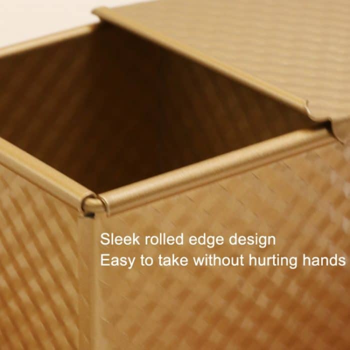 Quadratische Toastbox, Antihaft-Wasserwürfel-Toastform, Stil:, 8832 8x7.5x6.5cm Ripple Gold, 8759 11.8x11x10.3cm No Ripple Gold, 8772 8x7.5x6.5cm No Ripple Gold, 8765 11.8x11x10.3cm Ripple Gold – Bild 2