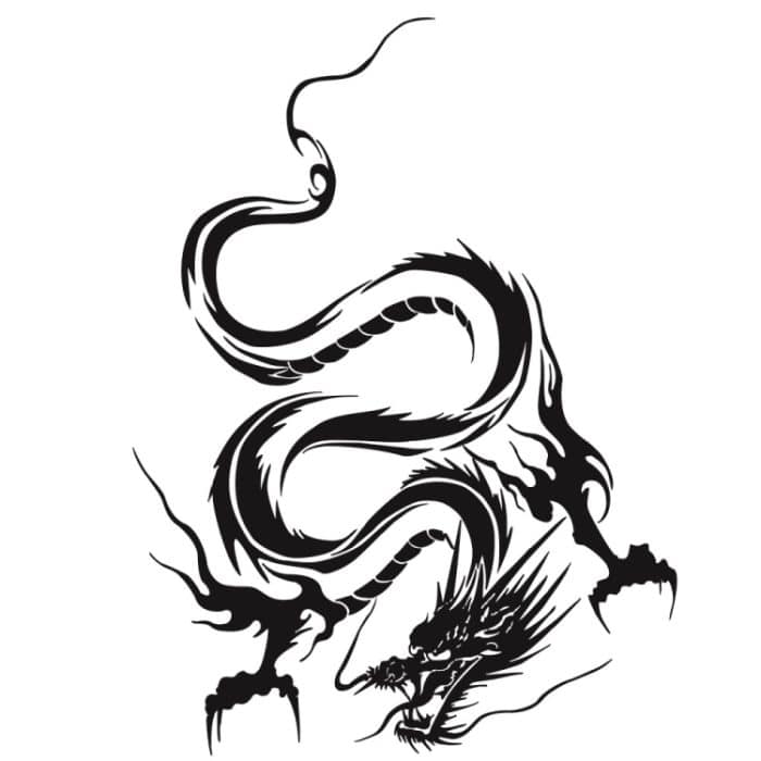 D-131 Drachen-Totem-Drachen-Autoabdeckungsaufkleber, modifizierter Dach-Kratzaufkleber, D-131 – Bild 5