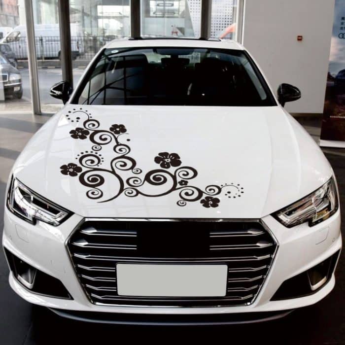 D-908 Sommerblumen-Totem-PVC-Motorhaubenaufkleber, D-908 – Bild 4