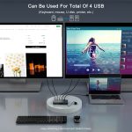 2 In 1 Out 4K 60Hz KVM HDMI Switch USB Swltch Splitter Box HUB – Bild 7