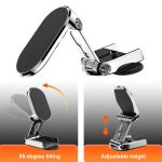 Fahrzeughalterung Magnetische Navigationshalterung, Folding Black, Folding Silve – Bild 5