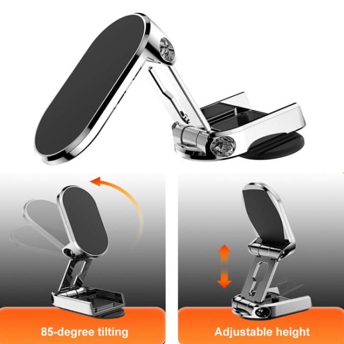 Fahrzeughalterung Magnetische Navigationshalterung, Folding Black, Folding Silve – Bild 5