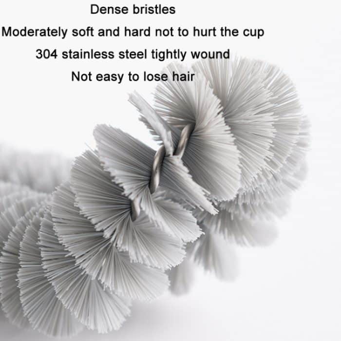 Nylonhaar-Wasserbecher-Reinigungsbürste mit langem Griff, Shell Gray, Pottery Red, Midnight Blue, Light Mint Green – Bild 4