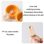 Selbstgemachte Donut-Eiscreme-Silikonform für Kinder, Yellow, Green, Purple Red – Bild 3