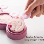 Selbstgemachte Donut-Eiscreme-Silikonform für Kinder, Yellow, Green, Purple Red – Bild 6