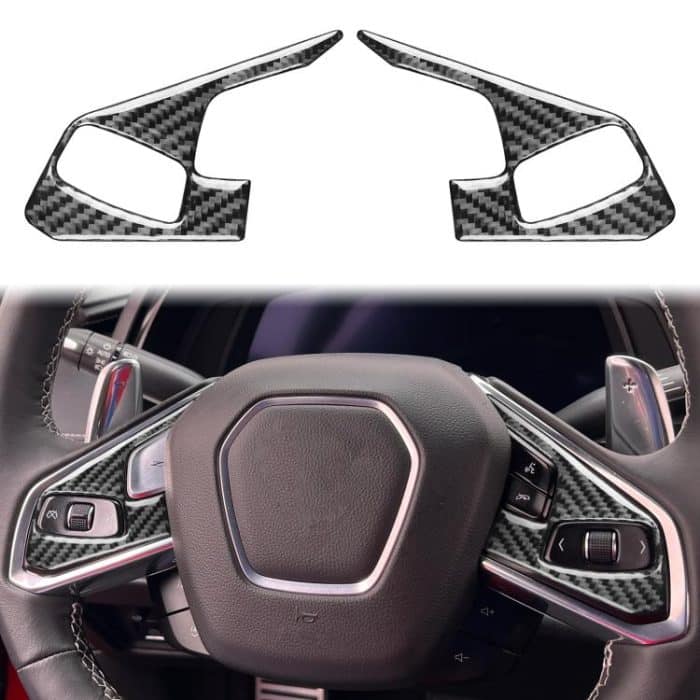For Chevrolet Corvette C8 2pcs /Set Steering Wheel Button Frame Sticker – Bild 2