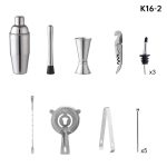 16-in-1 Barkeeper-Werkzeug aus Bambus und Holz, K16-2 – Bild 3