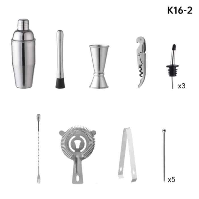 16-in-1 Barkeeper-Werkzeug aus Bambus und Holz, K16-2 – Bild 3