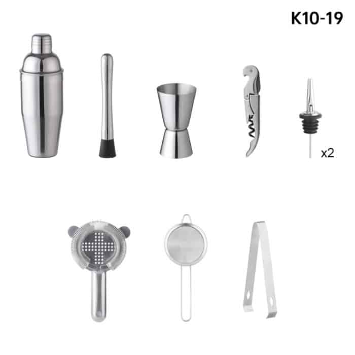 10-in-1 700-ml-Barkeeper-Werkzeug aus Bambus und Holz, K10-19 – Bild 2