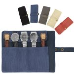 Tragbare Aufbewahrungstasche für Uhr und Armband aus Nylon-Canvas, Blue, Black, Grey, Orange, Khaki – Bild 2