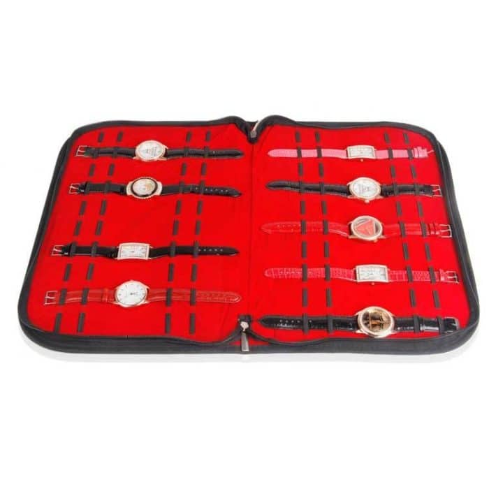 PU Leder großer Kapazität Schmuckbeobachtung Display Aufbewahrungstasche – Bild 6