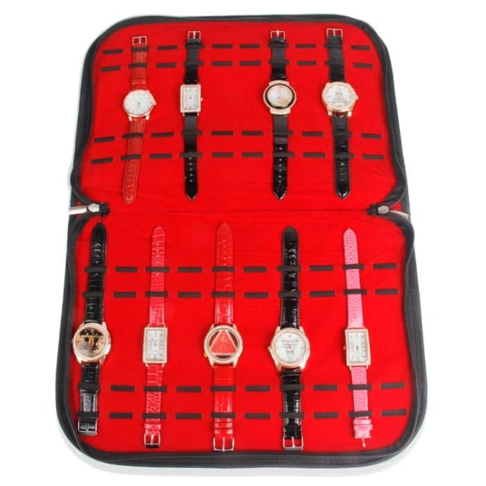 PU Leder großer Kapazität Schmuckbeobachtung Display Aufbewahrungstasche – Bild 7