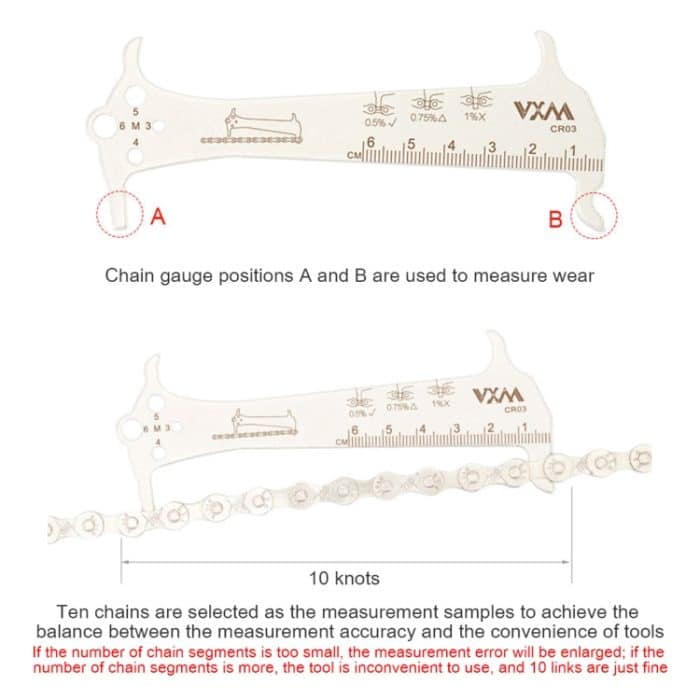 2 PCs VXM 3 in 1 Edelstahl Mountain Bike Road Bike Kettenseiger – Bild 5