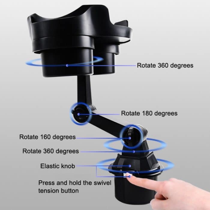 Auto-Wasserbecherhalter, Tellerständer, drehbarer Handyhalter, Car Water Cup Holder – Bild 4