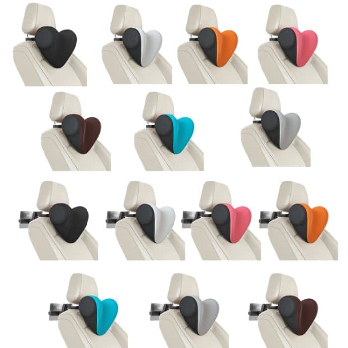 A09 Autositz-Kopfstütze, Memory-Schaum, bequemes Nackenkissen, Stil:, With Stand (Black), With Stand  (White), With Stand  (Orange), With Stand  (Pink), With Stand  (Coffee), With Stand  (Blue), With Stand  (Gray), Without Stand (Black)... – Bild 2