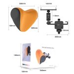 A09 Autositz-Kopfstütze, Memory-Schaum, bequemes Nackenkissen, Stil:, With Stand (Black), With Stand  (White), With Stand  (Orange), With Stand  (Pink), With Stand  (Coffee), With Stand  (Blue), With Stand  (Gray), Without Stand (Black)... – Bild 3