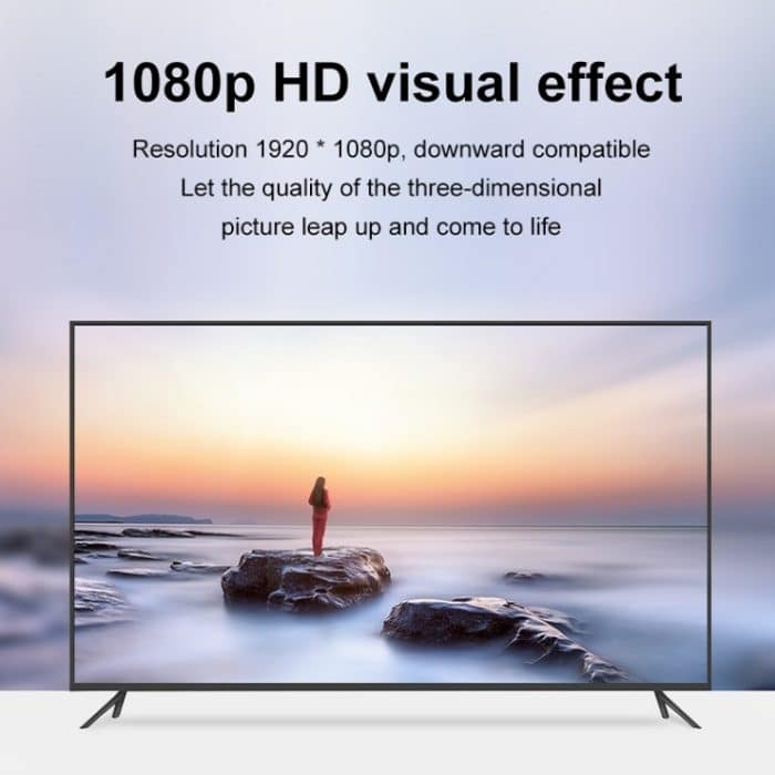 HDMI-Buchse auf VGA-Stecker mit Audio-Adapter, Computer-Monitor, TV-Projektor, Konverter, White, Gold, Black – Bild 4