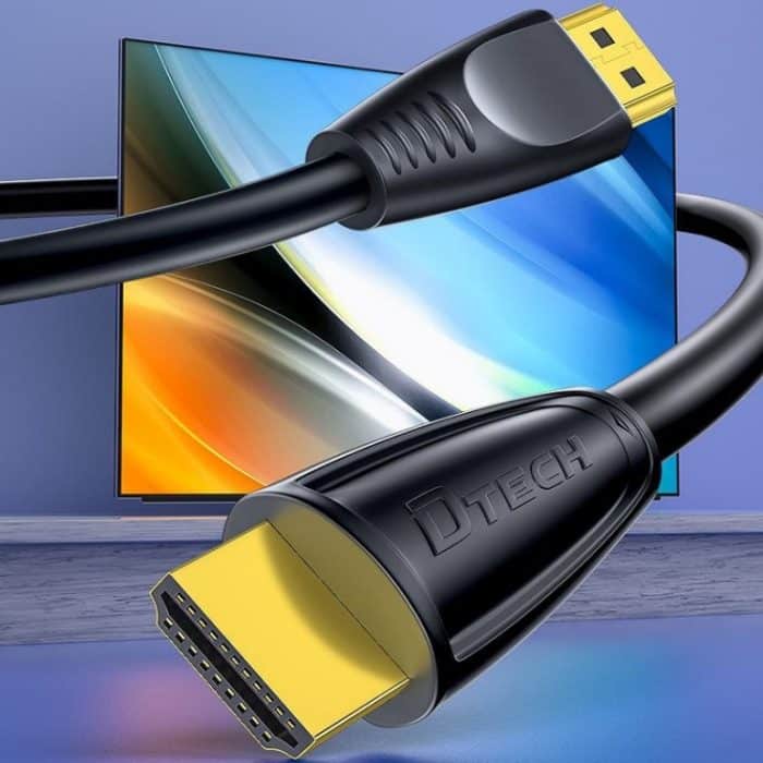 DTECH HDMI 2.0 HD-Verbindungskabel 4K 60Hz Computer-TV-Verbindungskabel, 0.75m, 1m, 2m, 1.5m, 3m, 5m, 8m, 10m, 15m, 20m – Bild 1