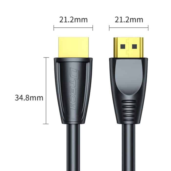 DTECH HDMI 2.0 HD-Verbindungskabel 4K 60Hz Computer-TV-Verbindungskabel, 0.75m, 1m, 2m, 1.5m, 3m, 5m, 8m, 10m, 15m, 20m – Bild 2