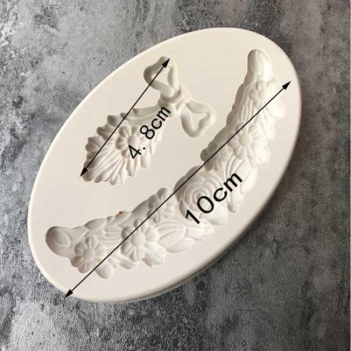 5 PCs Muster Spitzen dekorative flüssige Silikon Fondantform – Bild 2