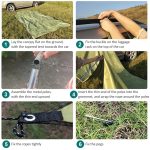 Outdoor-Picknick-Campingzelt an der Seite des Autos, regensicheres Sonnenschutzdach, 300x150cm – Bild 4