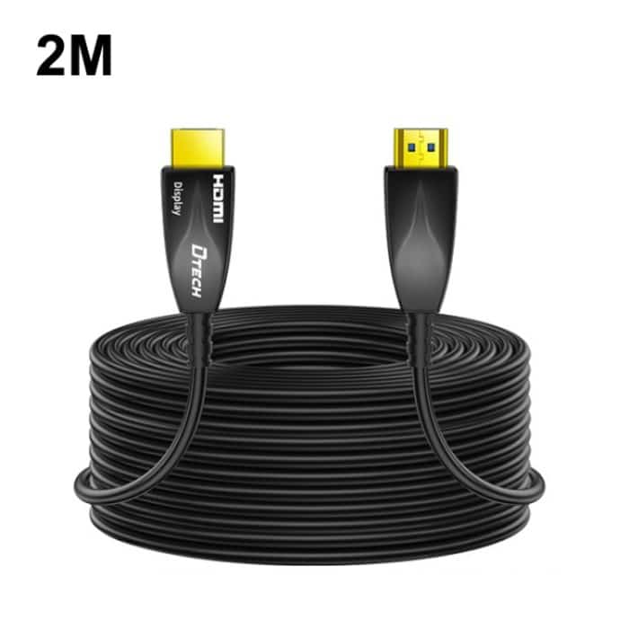 TBD0602431301.jpg DTECH HDMI 2.0-Version, Glasfaserleitung, 4K, 60 Hz, großer Bildschirm, TV-Technik, Verkabelung, Länge:, 2m, 5m, 10m, 15m, 20m, 25m, 30m, 35m, 40m, 50m, 60m, 70m, 80m, 90m, 100m – Bild 1